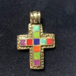 Bates sterling silver cross